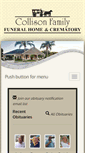 Mobile Screenshot of collisonfamilyfuneralhome.com